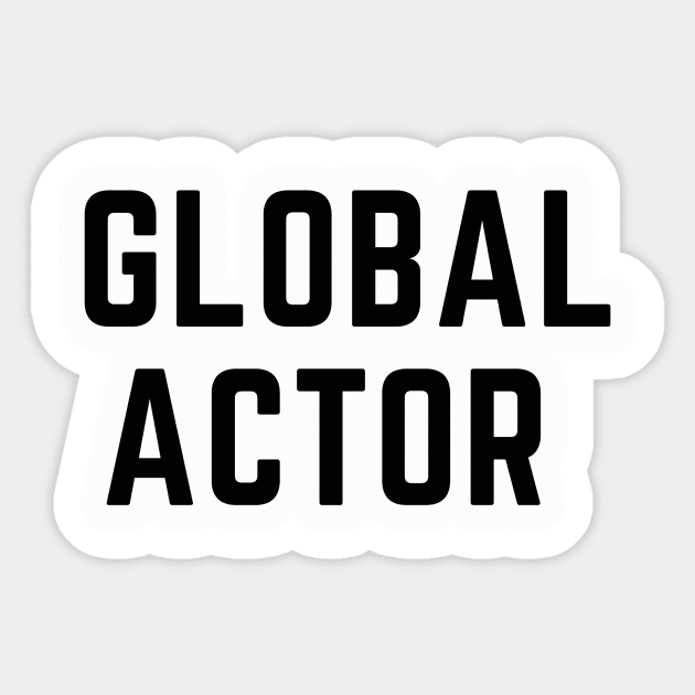 Global Actor Sticker by TreeCave